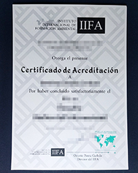 Where to order a fake IIFA certificate, Instituto Internacional De Formación Ambiental certificate?