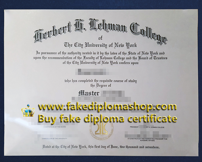 fake Lehman College diploma of CUNY