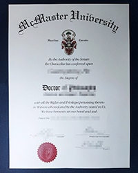 Purchase a fake McMaster University diploma of Doctor online