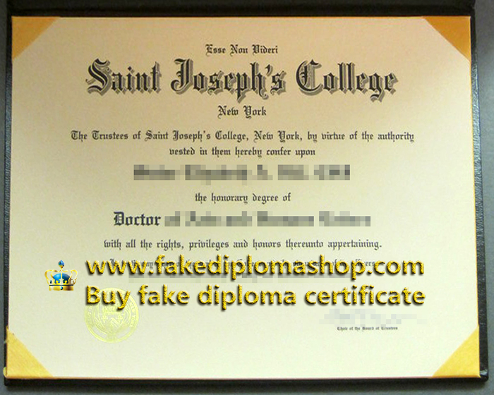 Fake SJNY Doctor degree, St. Joseph's College diploma
