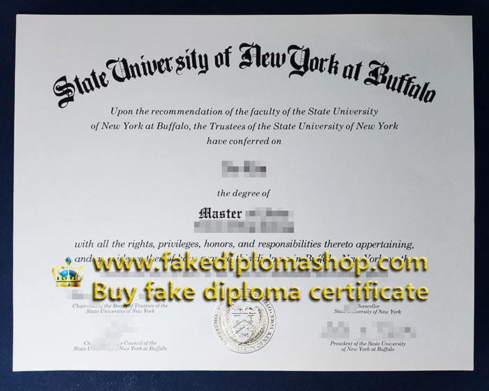 SUNY Buffalo diploma, State University of New York at Buffalo diploma