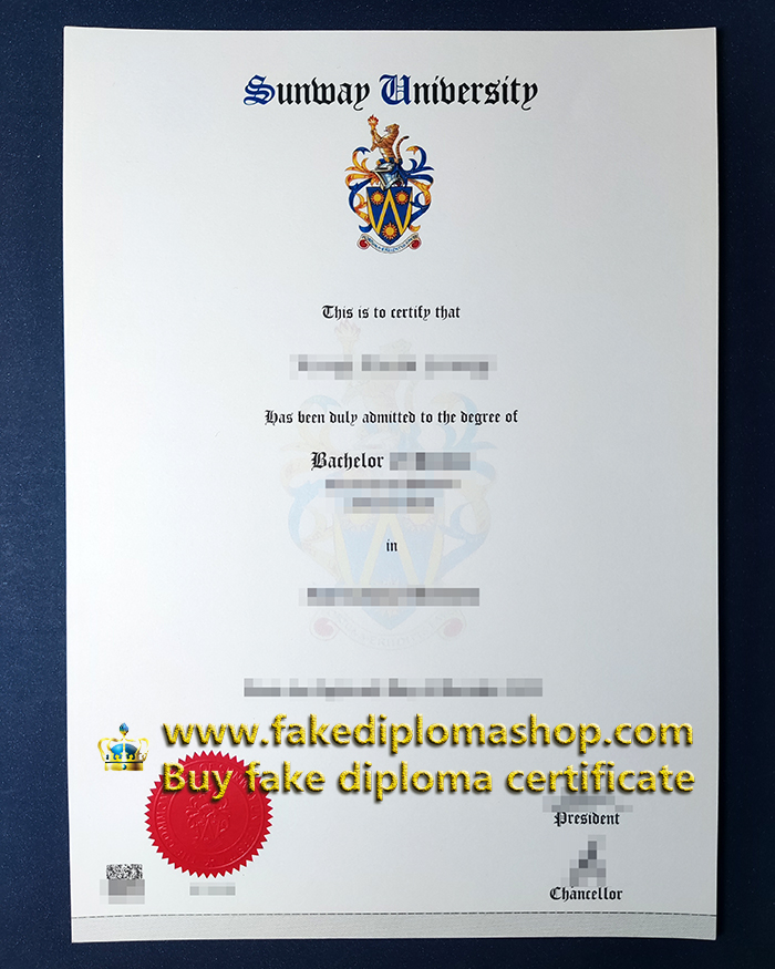 fake Sunway University diploma