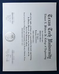 Fake TTU Bachelor degree, Texas Tech University diploma for sale