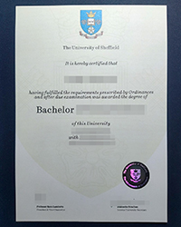 Order a University of Sheffield diploma, fake TUOS Bachelor degree