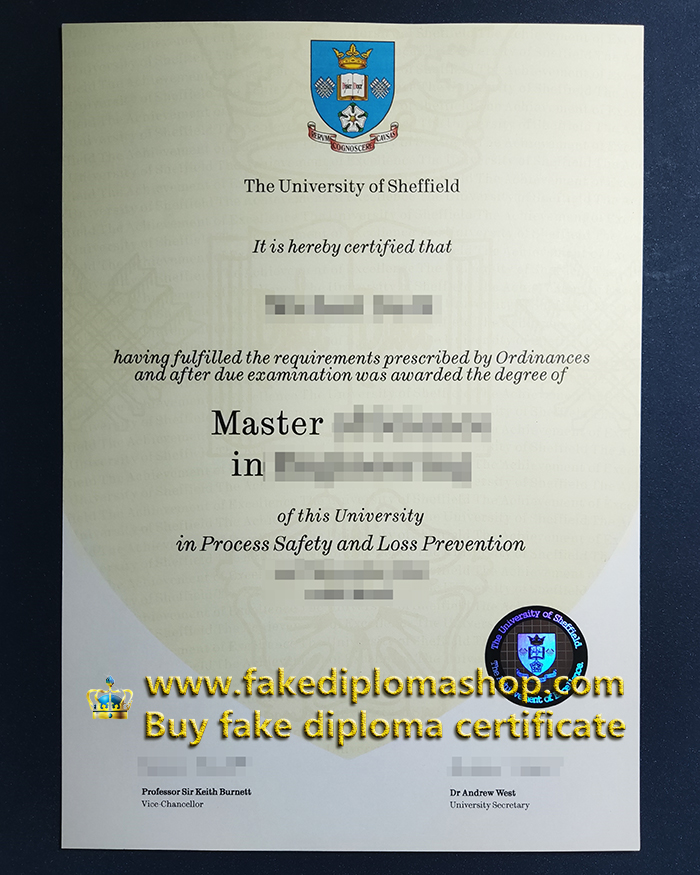 Sheffield University degree of Master, TUOS Master diploma