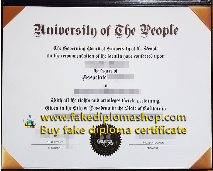 UoPeople degree of Associate, University of the People diploma 