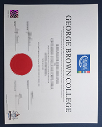 Latest edition GBC diploma, fake George Brown College diploma for sale