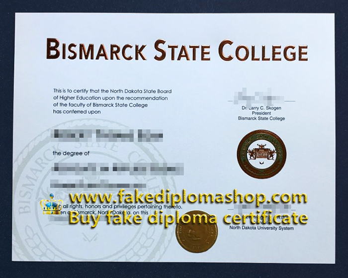 Bismarck State College diploma, BSC degree