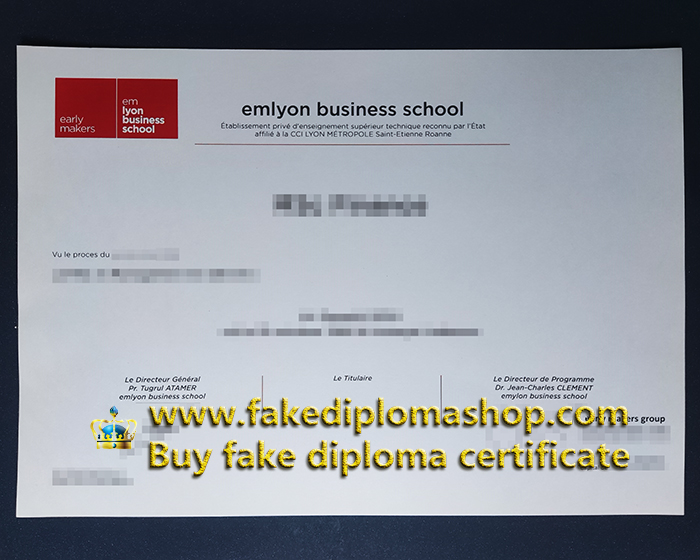 Emlyon Business School diploma