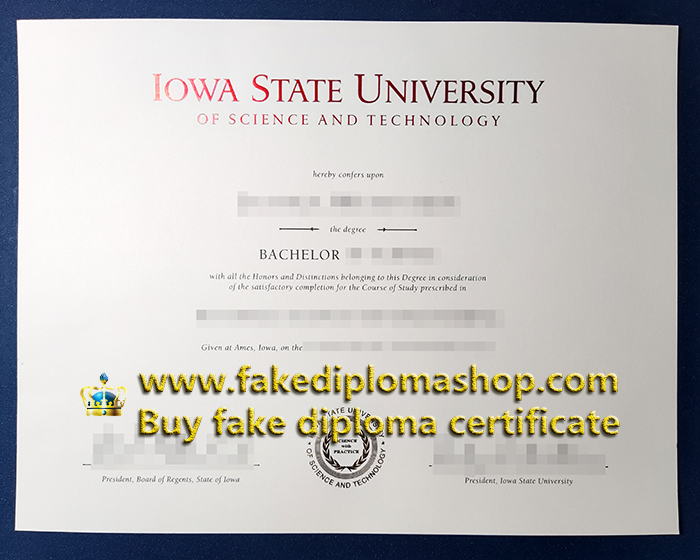 ISU Bachelor degree, Iowa State University Bachelor certificate