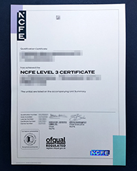 What is a NCFE Level 3 certificate equivalent to?