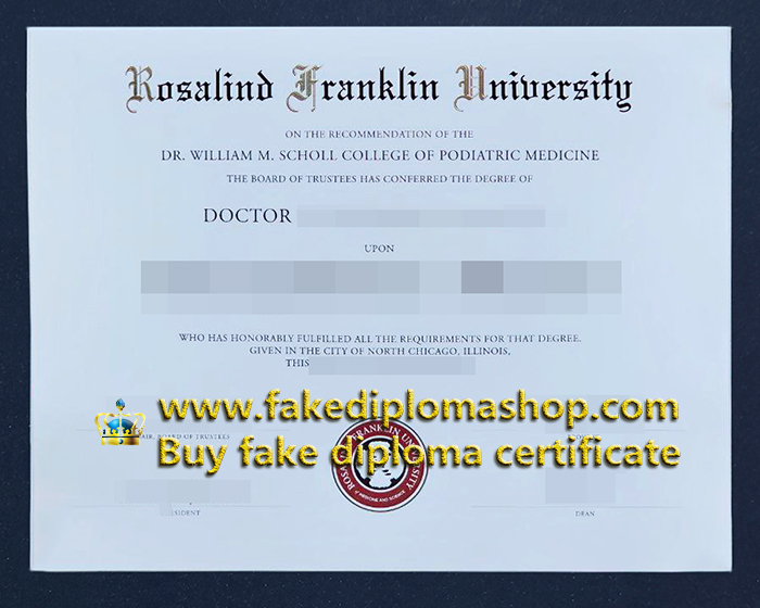 RFU degree of Doctor, Rosalind Franklin University diploma in 2023