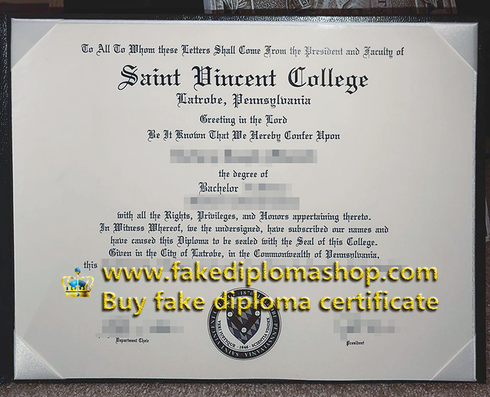 Saint Vincent College diploma