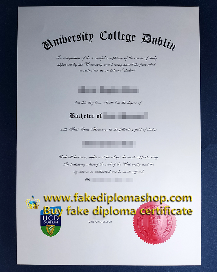 UCD Bachelor degree, University College Dublin diploma