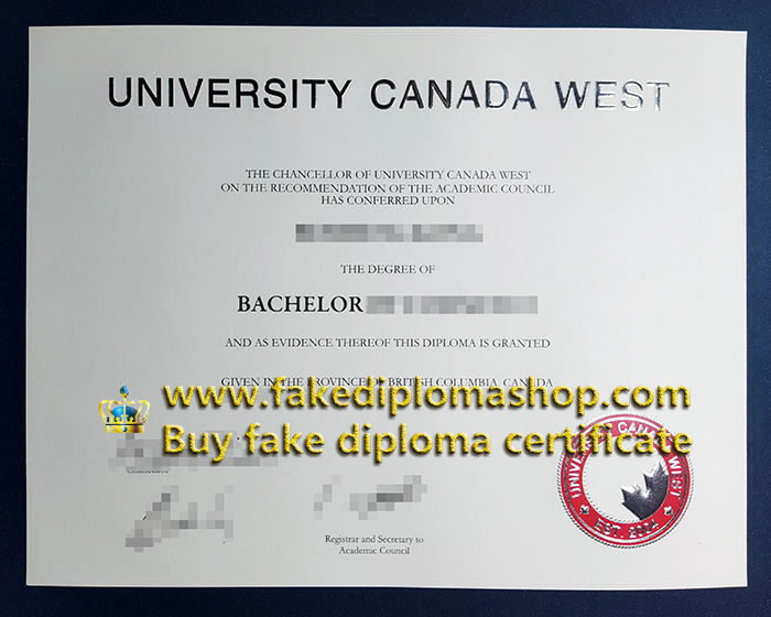 UCW diploma of Bachelor, University Canada West degree