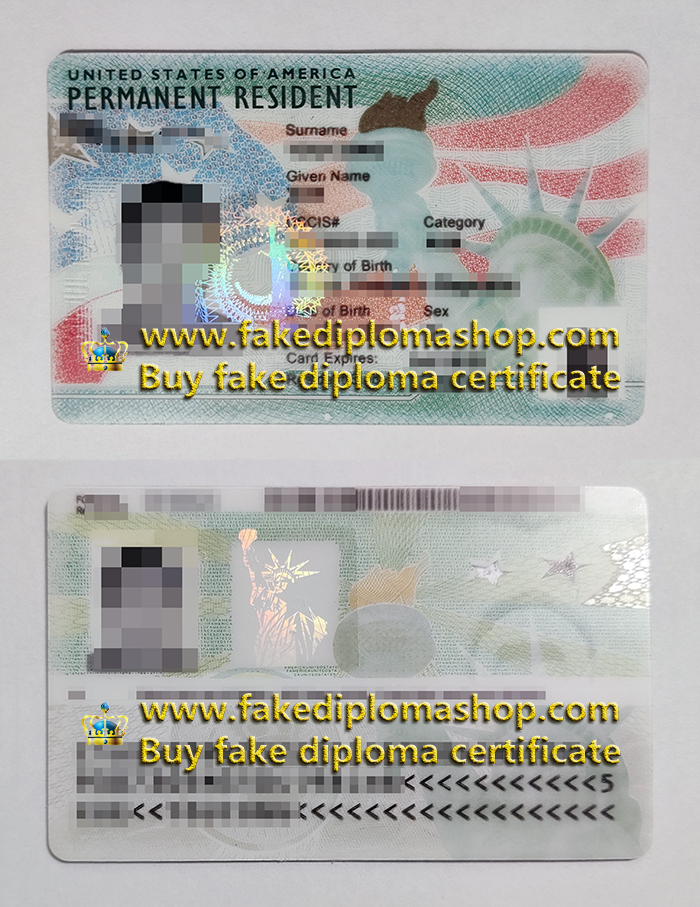 USA Permanent Resident card, USA PR ID, America  Green card