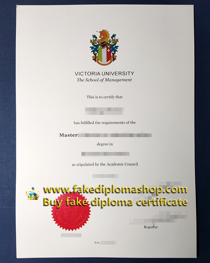 VU School of Management diploma, Victoria University Master degree