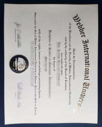 Webber International University diploma of Bachelor, buy a fake WIU degree