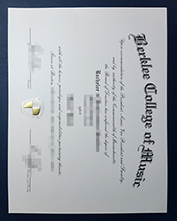 Berklee College of Music degree of Bachelor for sale, buy fake Bachelor certificate