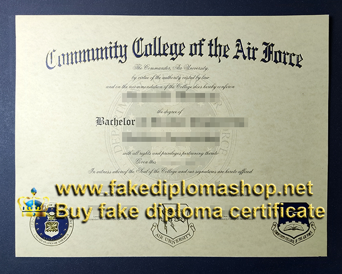 CCAF degree, Community College of the Air Force diploma