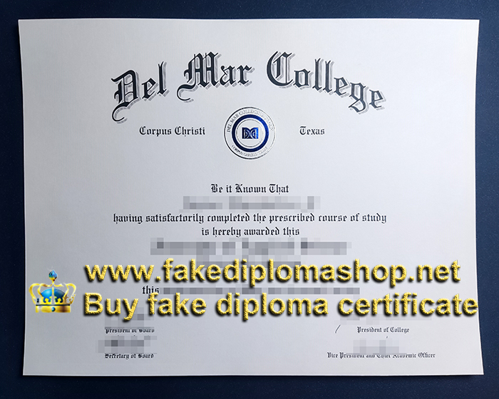 DMC diploma, Del Mar College diploma