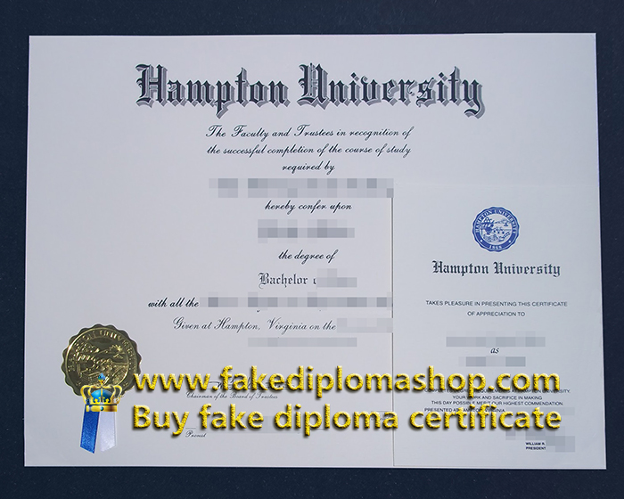 Hampton University diploma