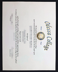 Odessa College master degree for sale, buy a fake America diploma