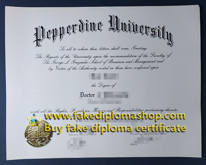 Pepperdine University degree of Doctor