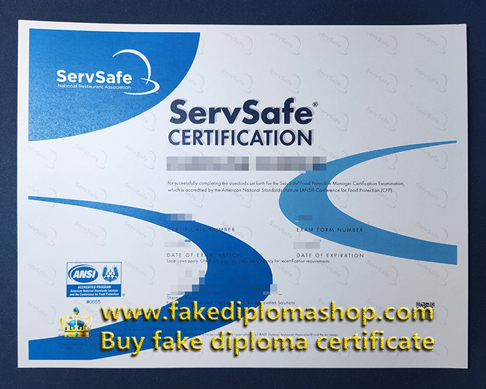 ServSafe certificate