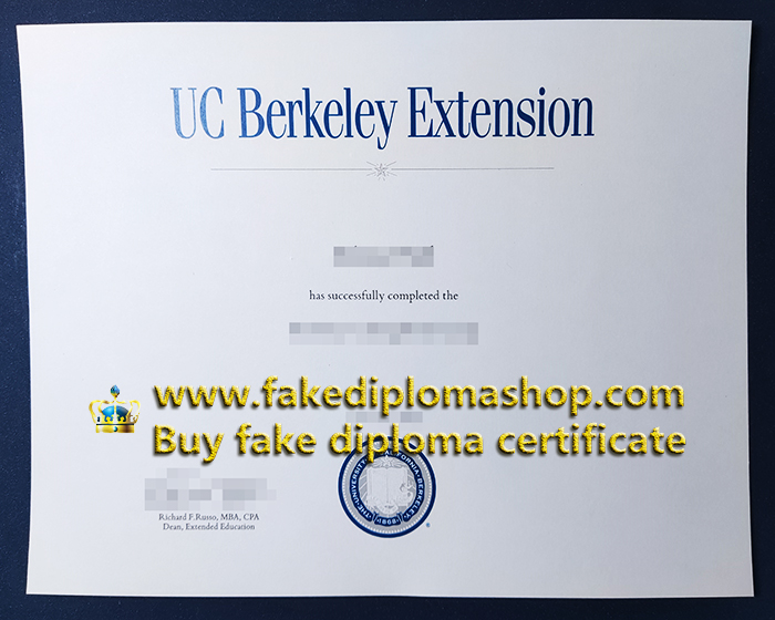 UC Berkeley Extension certificate in 2023