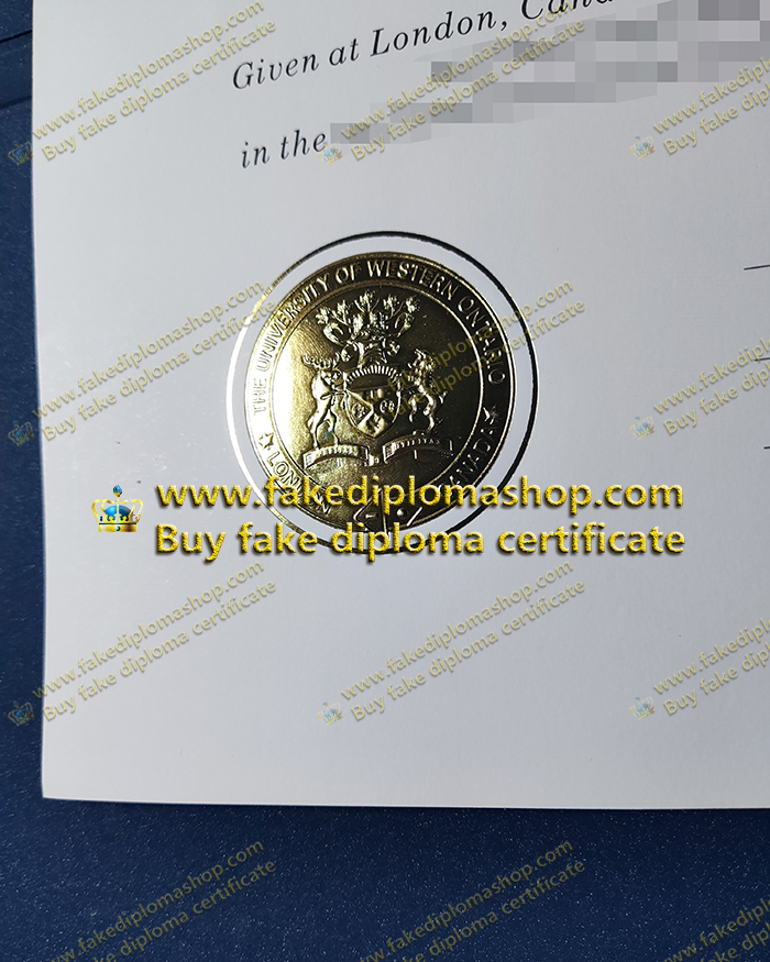 UWO diploma gold seal