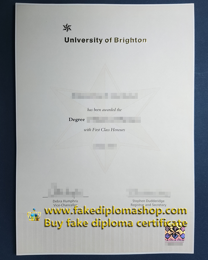 University of Brighton degree of Master