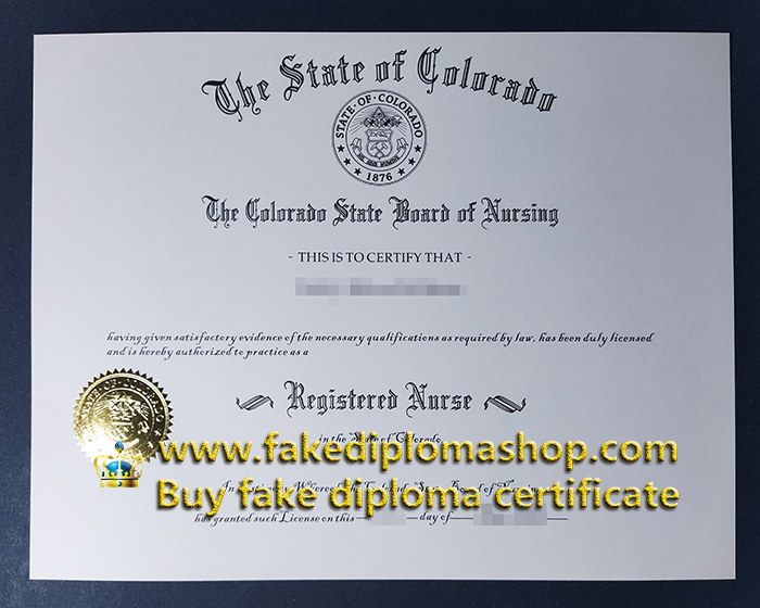Colorado Registered Nurse certificate, Colorado RN certificate