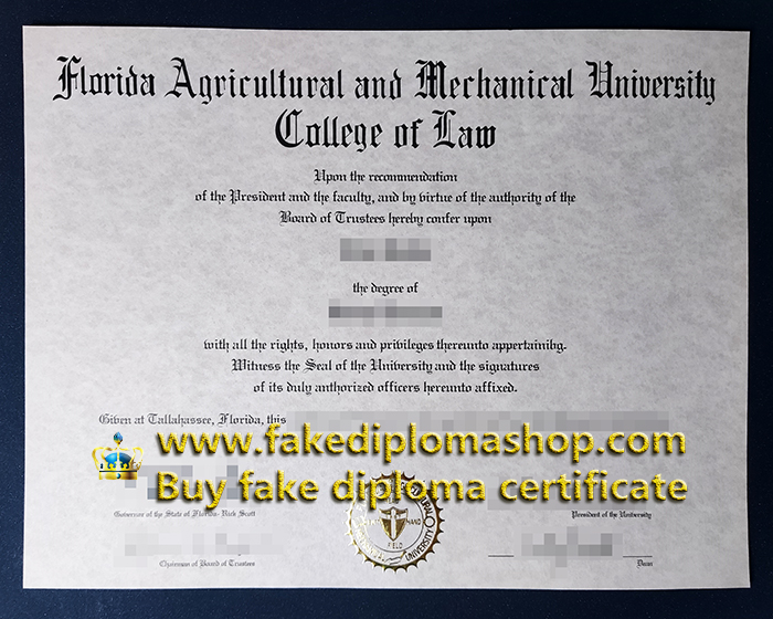 Florida A&M University degree of Doctor, FAMU diploma