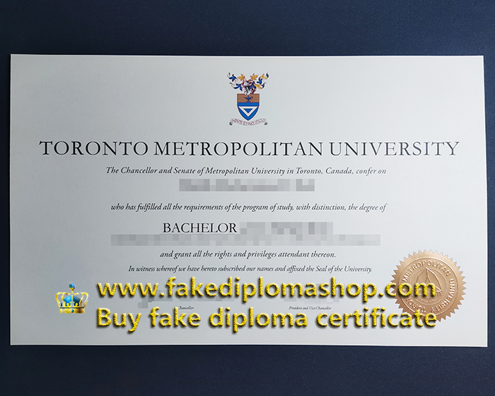 Toronto Metropolitan University diploma in 2023, TMU Bachelor degree