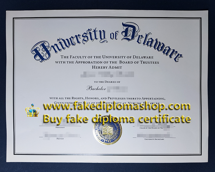 University of Delaware degree of Bachelor