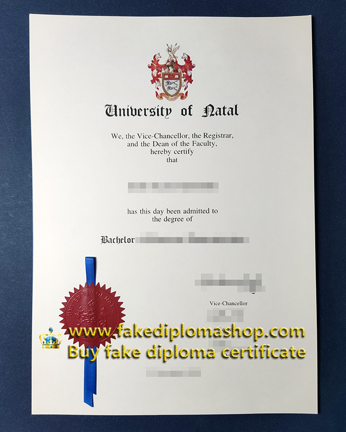 University of Natal degree of Bachelor