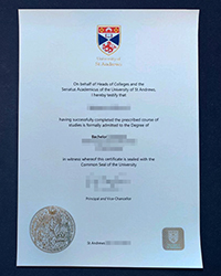 Buy University of St Andrews diploma in 2023, St And degree of Bachelor