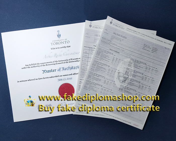 University of Toronto diploma and transcript