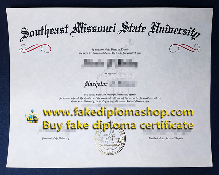 SEMO degree of Bachelor, Southeast Missouri State University diploma