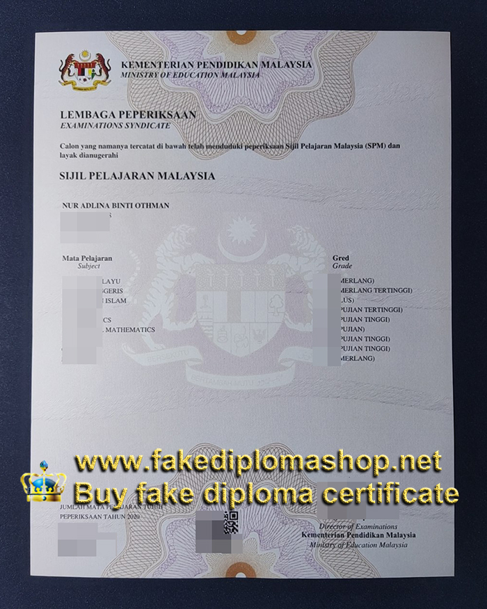 Sijil SPM certificate