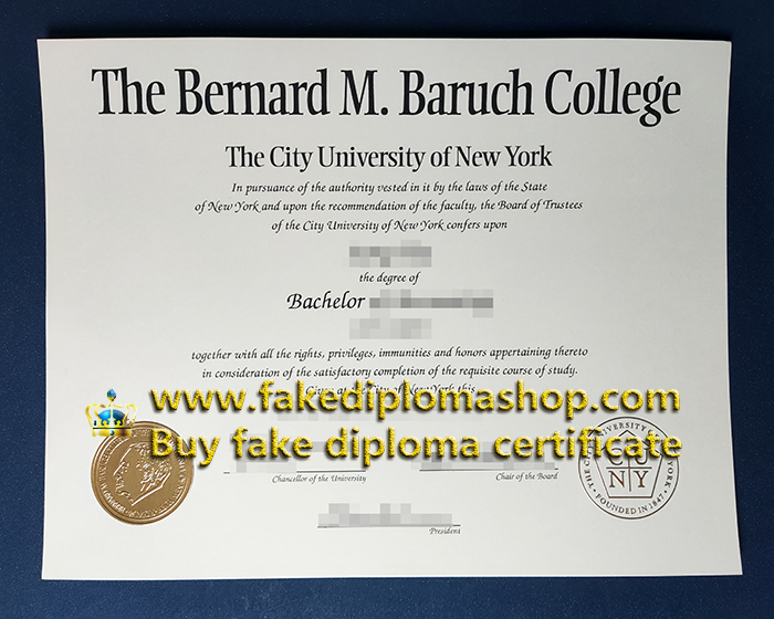 Bernard M. Baruch College degree