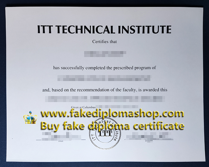 ITT Tech degree, ITT Technical Institute diploma