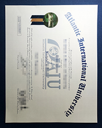 Atlantic International University degree of Bachelor, buy an AIU degree certificate in America