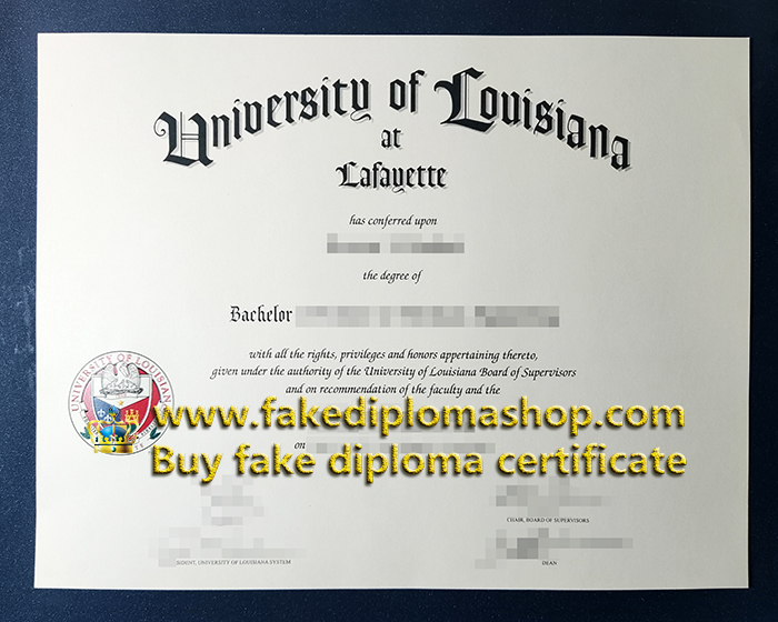 University of Louisiana at Lafayette diploma of Bachelor