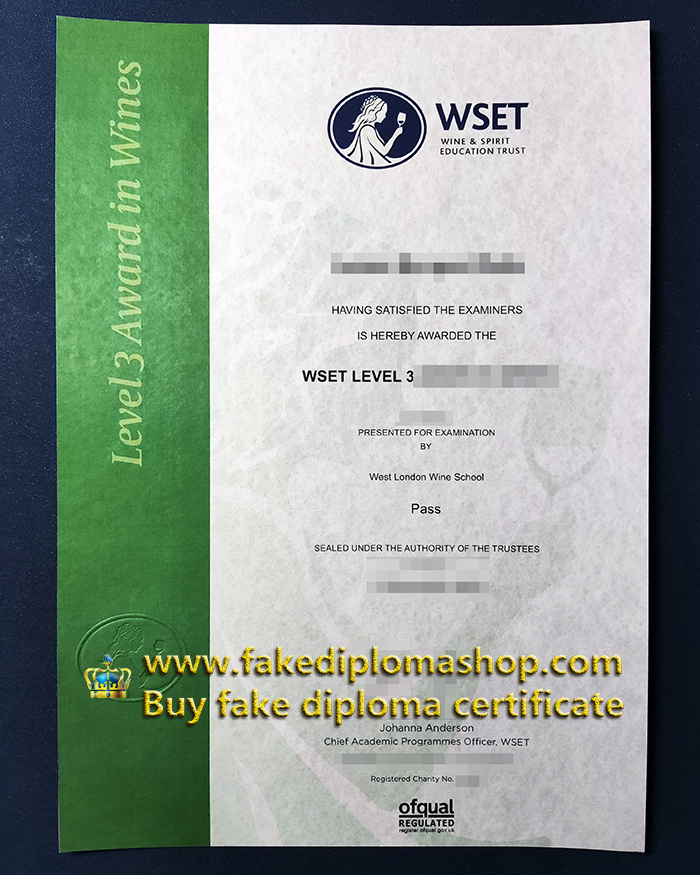 Wine & Spirit Education Trust certificate, WSET Level 3 certificate