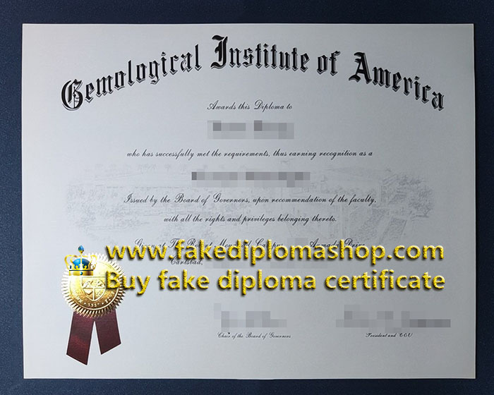 GIA certificate, Gemological Institute of America certificate