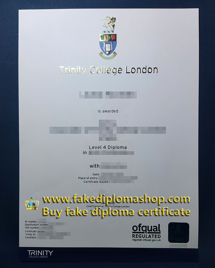 Trinity College London diploma in 2024, TLC Level 4 diploma