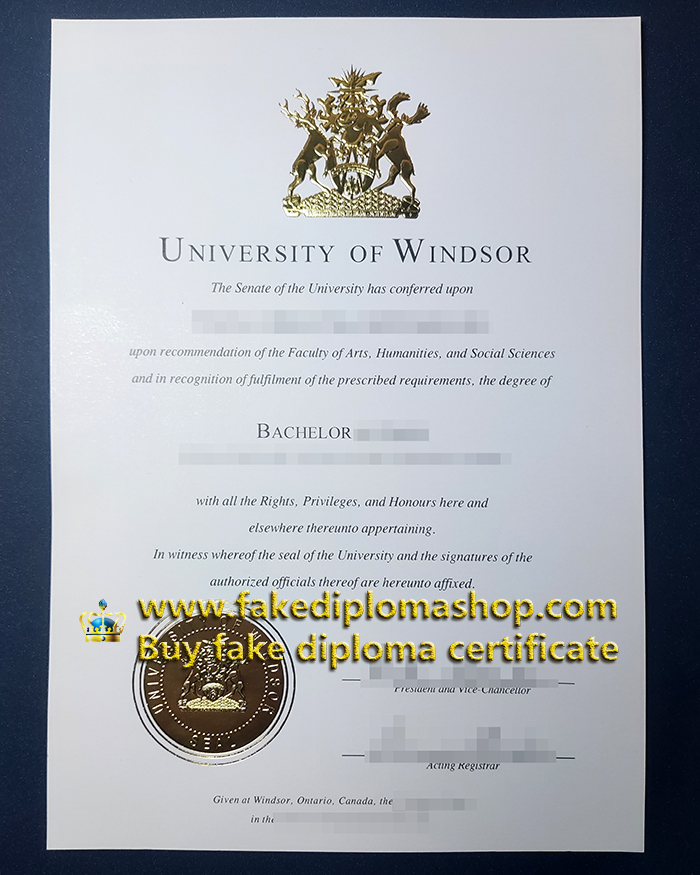 University of Windsor degree of Bachelor