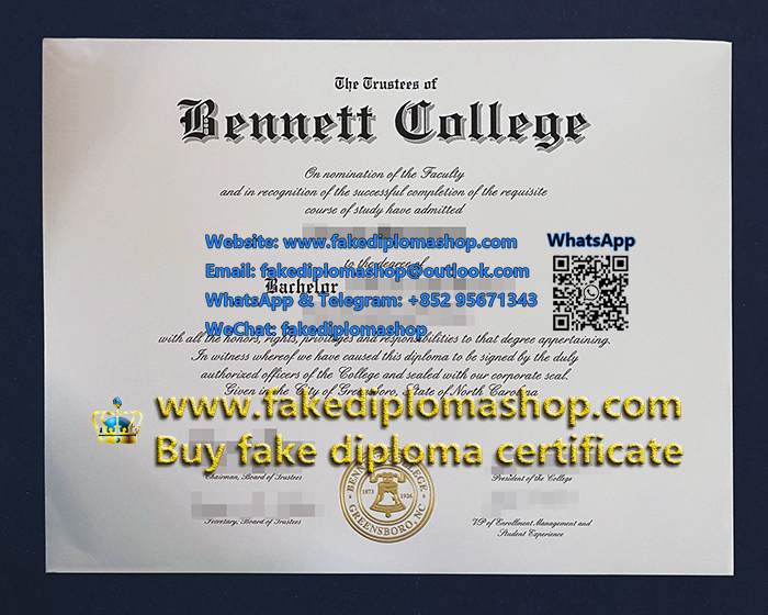 Bennett College diploma